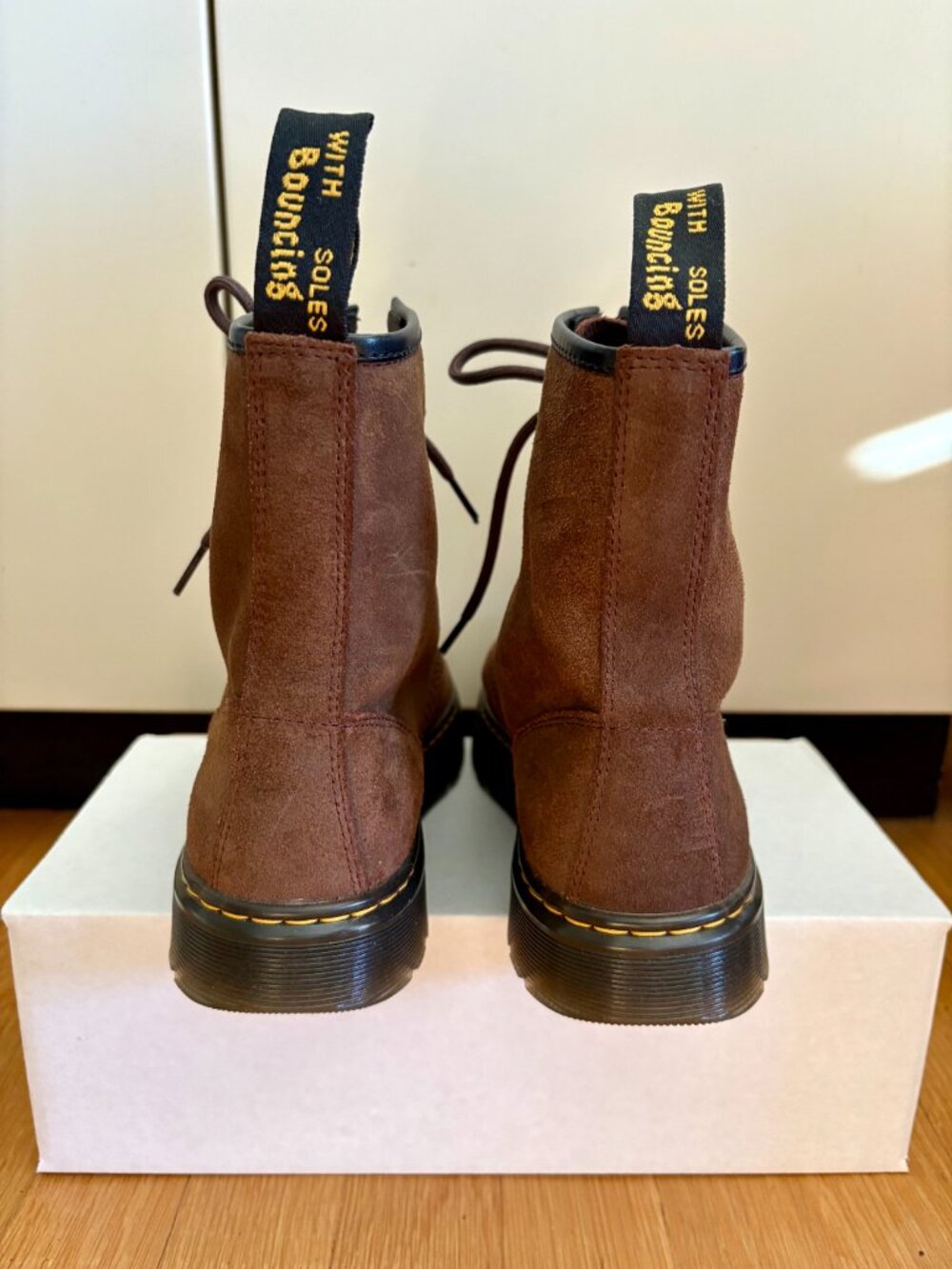 Dr. Martens Zavala Brown Suede Combat Boots - Size 8 - Picture 4 of 9